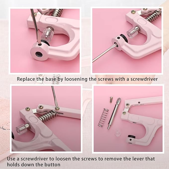 NXTOV Plastic Snap Pliersg, Hand-held Pliers Tool for T3 T5 T8 KAM Snaps, Button Fastener Press Attacher Punchfor Crafts Clothing