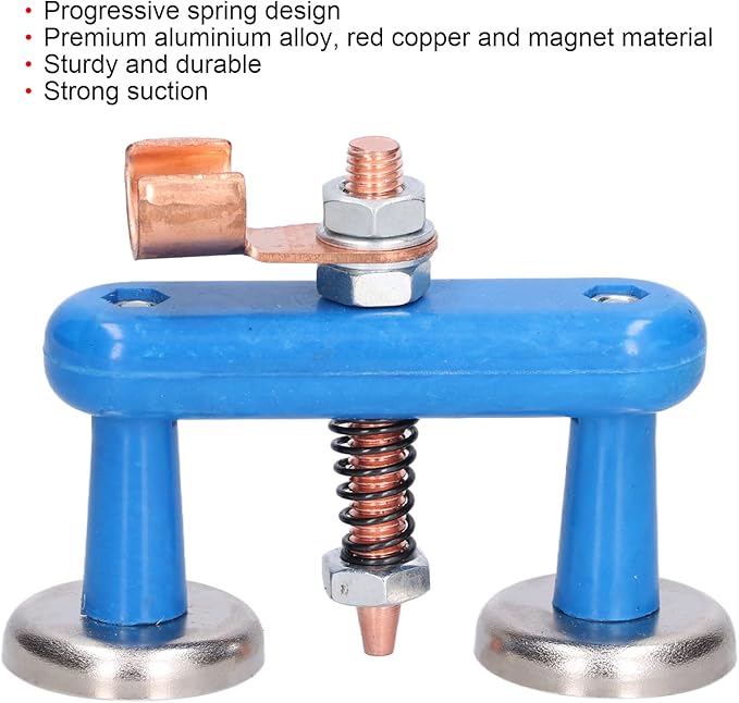 Welding Support Ground Clamp Tools, Magnetic Welding Support Clamp, Blue