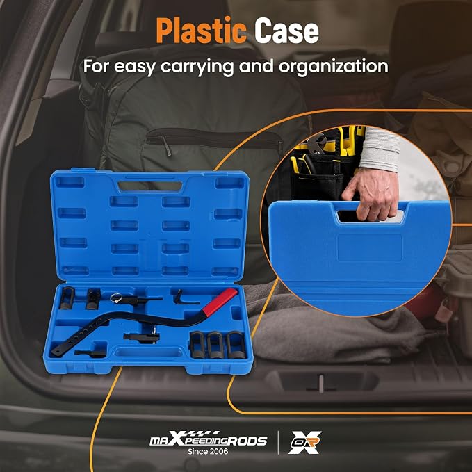 maXpeedingrods 2112 Valve Spring Compressor Kit Spring Clamp Tool Kit for BMW MINI VW Audi Hyundai Toyota Lexus Ford Lincoln Nissan Renault Opel Seat Clio & more