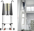 JADDUO Telescoping Ladder,21.3 FT Extension Ladder,Aluminum Lightweight Telescopic Ladder with 2 Triangle Stabilizers,RV Ladders for Travel,Collapsible Ladders for Home