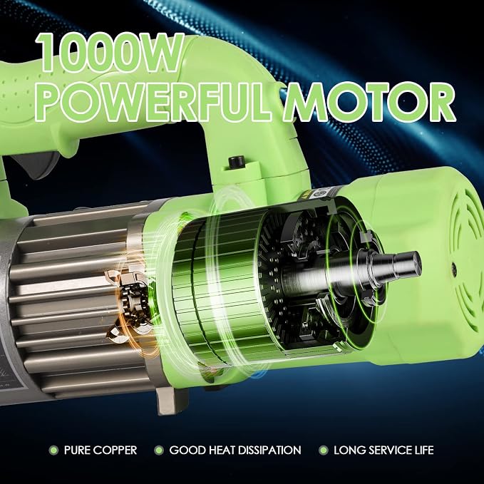 5/8" Electric Hydraulic Rebar Cutter 1-1.5s Cutting Speed Portable Rebar Cutter Cutting Rebar 4-16mm 1000w 120v/60hz RC16B (Light Green)