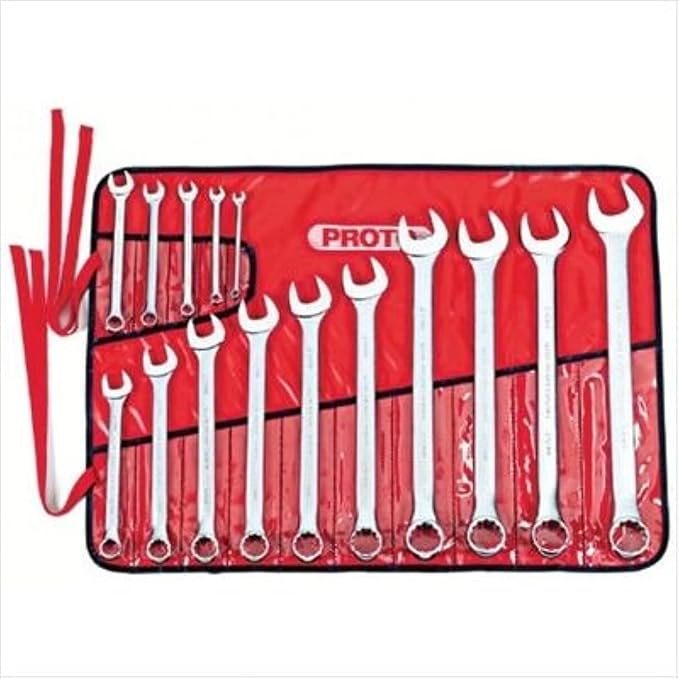 Proto - 15Piece Satin Metric Combination ASD Wrench Set - 12 Pt. 7mm-32mm (J1200P-MASD)