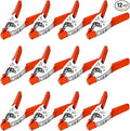 Lot of 12 - 6" inch Clamp Large Heavy Duty Spring Metal - 2.5 inch Jaw opening