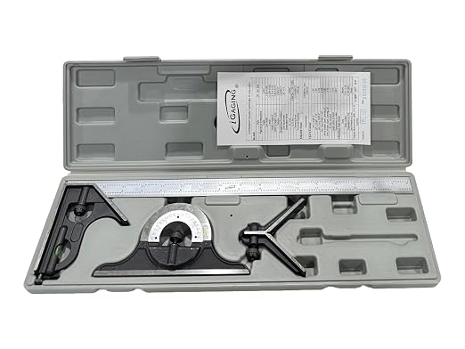 iGaging Combination Square Premium 4-Piece 18" 4R Protractor Center