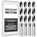 Brad Point Wood Drill Bit Set, 4Pcs 12MM Metric Drill Bit Set with Double Flutes Design for Carpenter Woodworking and All Types of Wood