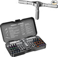 LIFEGOO Ratchet Screwdriver Set: 40 in 1 Magnetic Screwdriver Sets | with T Handle, S2 Steel Bits Storage Case Repair Tool Kit for Computer, Eyeglass, Bicycles, Watch, Furniture DIY Gift for Man