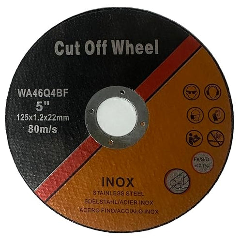 100 PCS Cut Off Wheel 5 Inch 5" x.047 x7/8" Cutting Disc for Angle Grinder Ultra Thin Metal & Stainless Steel (5 inch, 100)
