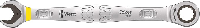 Wera - 05020015001-9631 Magnetic rail 6000 Joker 2 Ratcheting combination wrenches set, 5 pieces