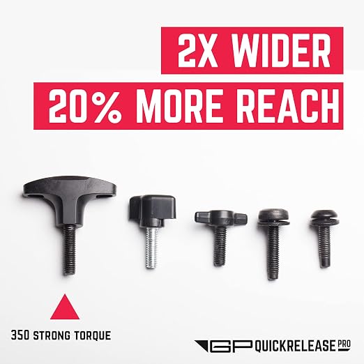 GPCA Quick Release Tie Down Anchor T-Handle M8 25mm for Jeep | Screw with Nuts, Jeep Hardtop Removal, Heavy-Duty Truck Bed, Cargo Tie Down Hooks, 4x4 Off-Road Accessories (6PC, Black)