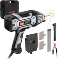 Portable Handheld Welding Machine 110V: 200A IGBT Inverter ARC Welder Gun with Digital Display & 6-Level Current Control, Hot Start & Anti-Stick Fits for 3/32"-1/8" Stick Rod