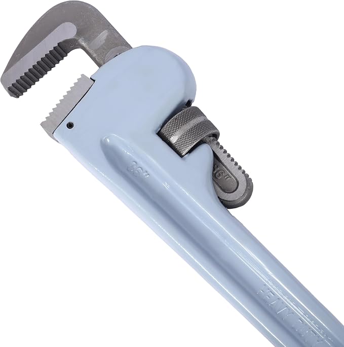 Pipe Wrench 36 Inch, Rigid Pipe Wrench Sets Aluminum Adjustable | Professional Heavy Duty Hangable Design for Plumbing, Home, Vehicle Repair (36'' Pipe Wrench)