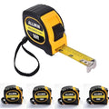 Tape Measure 16 ft, Easy Read Measuring Tape with Fractions 1/8, Retractable 16-Foot by 3/4-Inch Blade with Durable Coating & Impact-Resistant Case for Contractors & DIY - 5 PCS