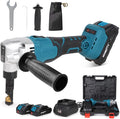 Cordless Nibbler for Makita 18V Battery, 3 Speeds Adjustable 16 Gauge Sheet Metal Cutter w/ 2400RPM Brushless Motor & 2x2.5Ah Battery, Replaced Blades for Cutting Stainless Steel, Aluminium, Plastic