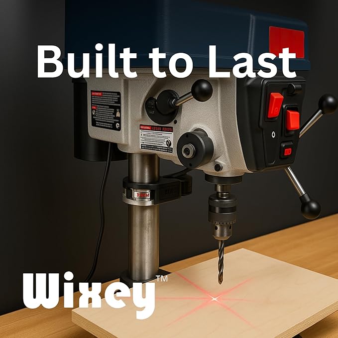 Wixey WL133 Drill Press Laser Crosshair – Long-Lasting Easy-Use Portable Drill Press Guide – Thin Precision Laser Alignment Tool – Perfect Drilling Machine for Accurate Setup Where Needed