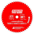 Diablo Steel Demon Cermet II Saw Blade - 7-1/4" Diameter, 48 TCG Teeth | 5/8" Arbor, .075" Kerf, 2° Hook Angle - Ideal for Cutting Metals and Stainless Steels - D0748CFA