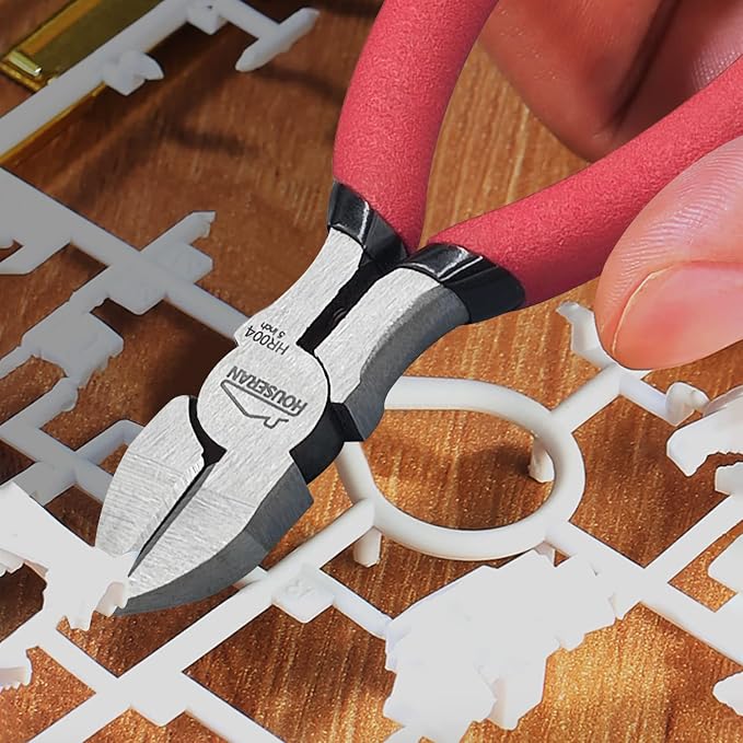 5 inch Wire Cutters, 5 Pack, Diagonal Cutters, Side Wire Snips | Small Diagonal Cutters with Spring Loaded, Diagonal Cutting Pliers for Crafts, Jewelry Making
