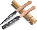 Japanese Hand Saw,Hand Saw, Woodworking Tools, 6-Inch Pull Saw,Flexible Double-Edge Blade 17/11 TPI