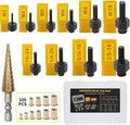 Rivet Nut Tool,Hand Nuts Riveter,Rivnut Tool with Metric and SAE,Rivet Nut Tool Rivet Nut Kit with a Step Drill Bit & 100 Rivet Nuts Assortment Kit