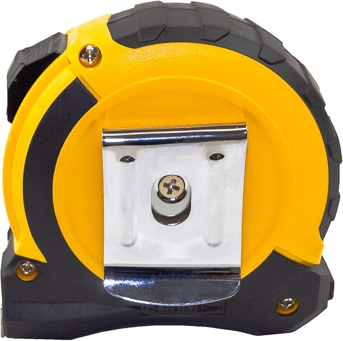 KOMELON USA 25' ABS POWERBLADE II WIDE BLADE TAPE MEASURE, Yellow/Black