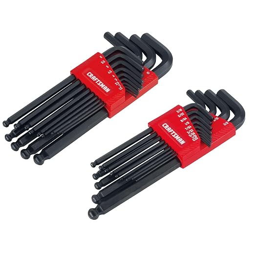 CRAFTSMAN Ball End Hex Key Set, SAE/MM, 26 Piece (CMHT26009)