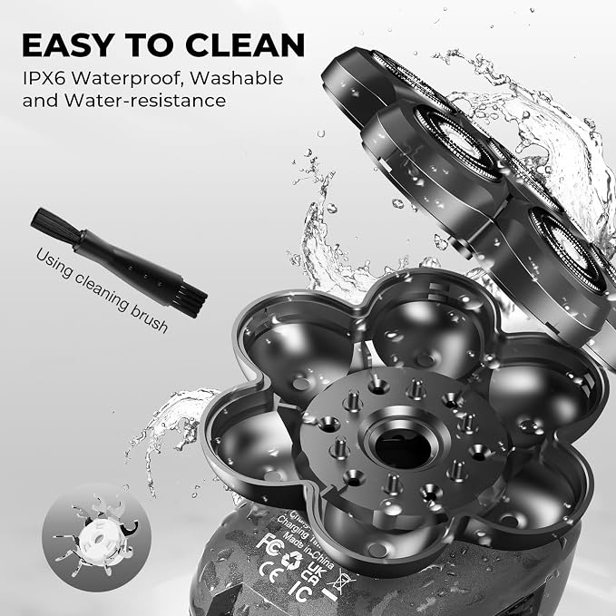 Head Shavers for Bald Men: 5-in-1 Electric Razor - Waterproof Wet Dry Shaving - Professional Grooming Kit for Balder - Rechargeable Head Shavers for Face/Beard Gifts for Father's Day