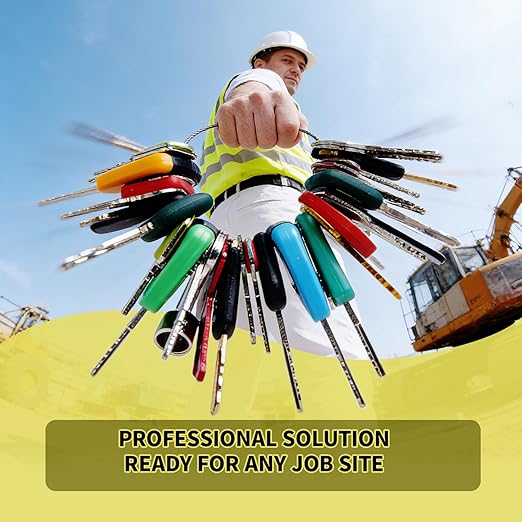 Heavy Equipment Keys Master Set, 32 PCS Construction Keys for CAT Caterpillar John Deere Case JCB Hyster Hitachi Kubota Yanmar Sany Bobcat Takeuchi Toyota Hyundai