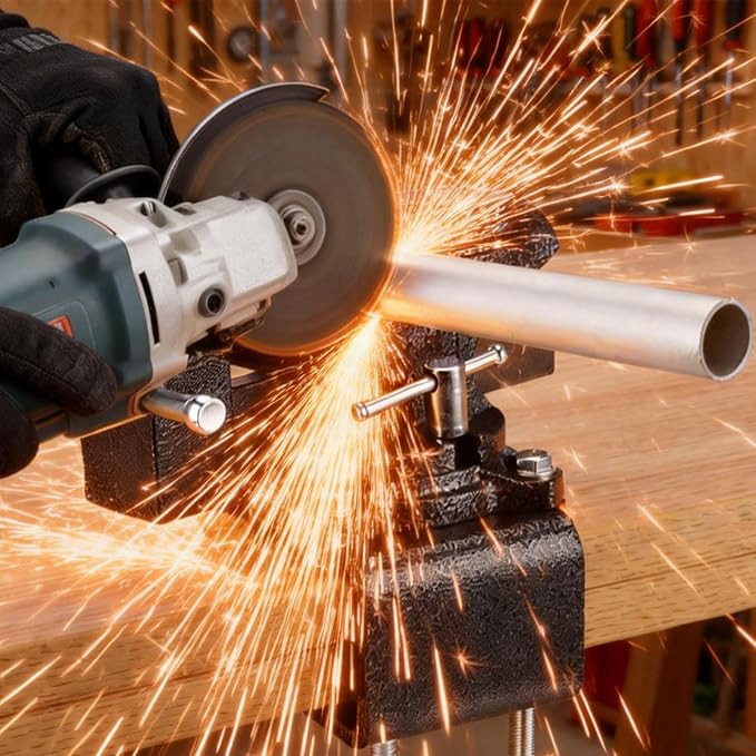 6-Inch Bench Vise, 2-In-1 Drill-Free Table Vice for Workbench