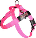 Adjustable Dog Harness– No Pull, No Choke – for English Bulldogs, French Bulldogs, Pugs & Broad-Chested Breeds – Easy, Safe Walks (NEON Pink, Medium)