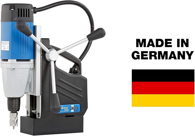 CS Unitec | MABasic 200 | Single-Speed Portable Magnetic Drill. Max Hole Capacity 1-3/8" Diameter, 8.2 Amp, 110 Volts, 450 RPM - Made in Germany