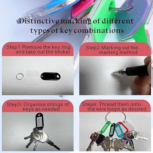48PCS Heavy Equipment Key Set, Construction Equipment Multi Keys fit Common Major Equipment Manufactures Forlift Excavator Tractor Lodaer JD Case Hitachi CAT JCB Kobelco and More Construction Keys