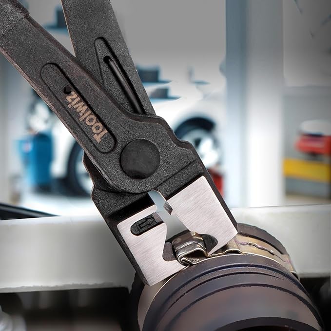 Toolwiz Clic & Clic-R Type Hose Clamp Pliers, CV Boot Clamp Tool Radiator Spring Collar Automotive Maintenance Tools