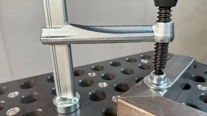 Bessey TW16-20-10-2K Clamping Element Tw16 For Welding Tables 7.87In/3.94In, Silver/Red