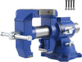 FATO 5” 360° Ductile Iron Bench Vise, 8800LB Force Blue