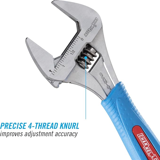 Channellock Wideazz Metric and SAE Adjustable Wrench 6 in. L 1 pc