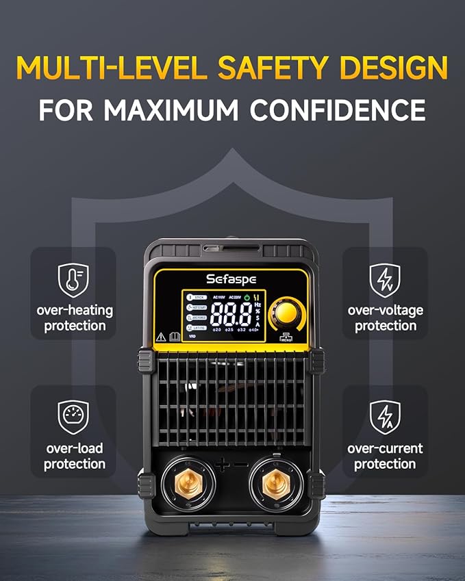 Stick Welder, 2026 Newest [Large LED Display] ARC 200Pro Welding Machine 110V/220V 200A with Synergic Control, IGBT Inverter Portable Welder Machine with Hot Start, Arc force and Anti-Stick