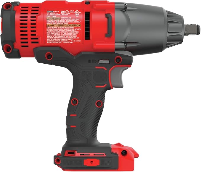 CRAFTSMAN V20 Cordless Impact Wrench, 1/2 inch, Bare Tool Only (CMCF900B)