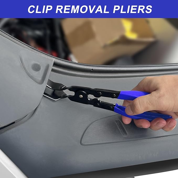 3 Pcs Clip Pliers and Fastener Remover,Clip Removal Tool Panel Clip Removal Pliers Car Trim Rivet Removal Pry Tool Repair Kit for Automotive Door Panel,Upholstery,Dashboard Blue