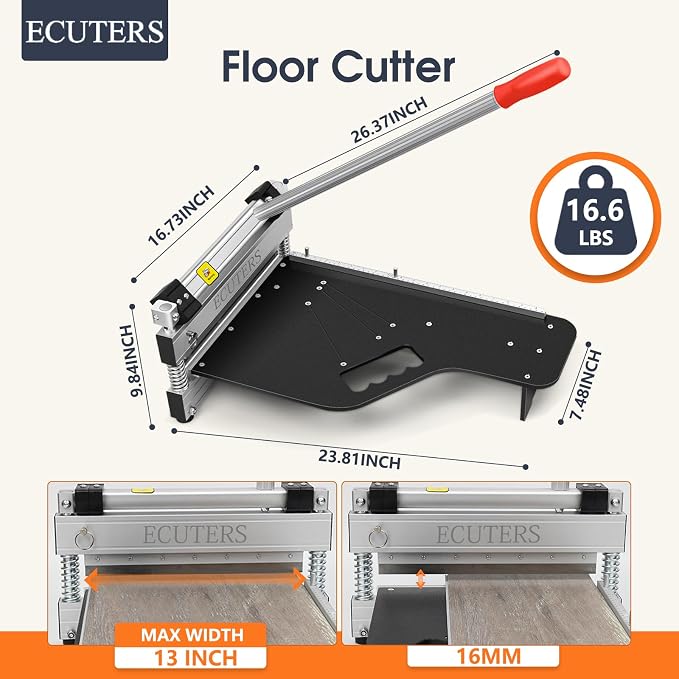 Replacement Blade for ECUTERS 13“ Laminate Floor Cutter B0D9SQN59N for Laminate Floor Vinyl Plank Engineer Wood LVP LVT VCT SPC WPC (Half table Blade)