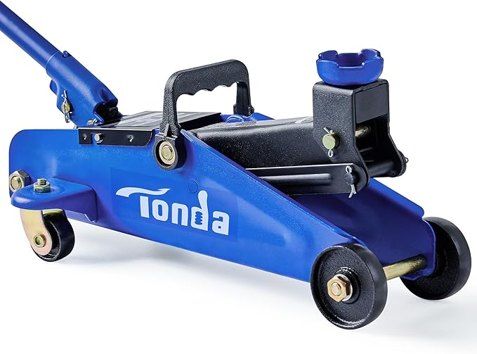 TONDA Floor Jack, Hydraulic Portable Car Lift Jack, 1.5 Ton (3,000 lb) Capacity (Blue)