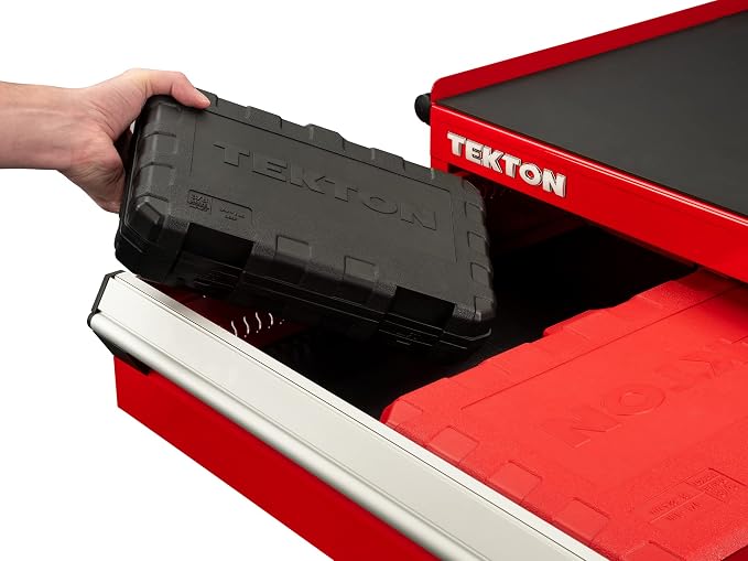 TEKTON 3/8 Inch Drive Deep 6-Point Impact Socket Set, 15-Piece (1/4-1 in.) - Case | SID91301 | (1/4 - 1 in.), Deep, 6-Point, Case