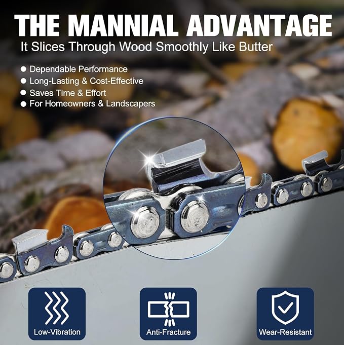 3 Pack 20 Inch Chainsaw Chain 3/8" .050" 72DL Fits S83G Husqvarna, Stihl