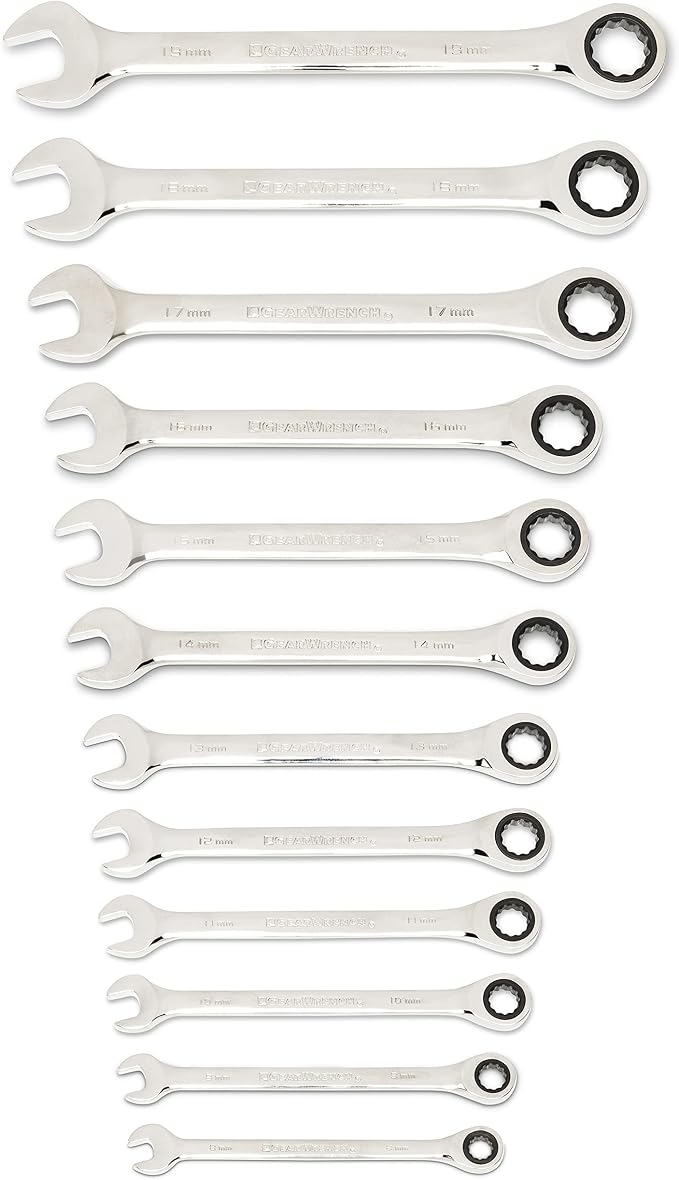 GEARWRENCH 25 Pc. Combination Ratcheting Wrench Set, SAE/MM - 86700 (Pack of 2)