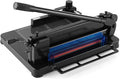 Heavy Duty Paper Cutter,12 inch Guillotine Paper Cutter,Guillotine Paper Cutters and Trimmers Cards Leather with Metal Base for Office Home School (Black, a4)