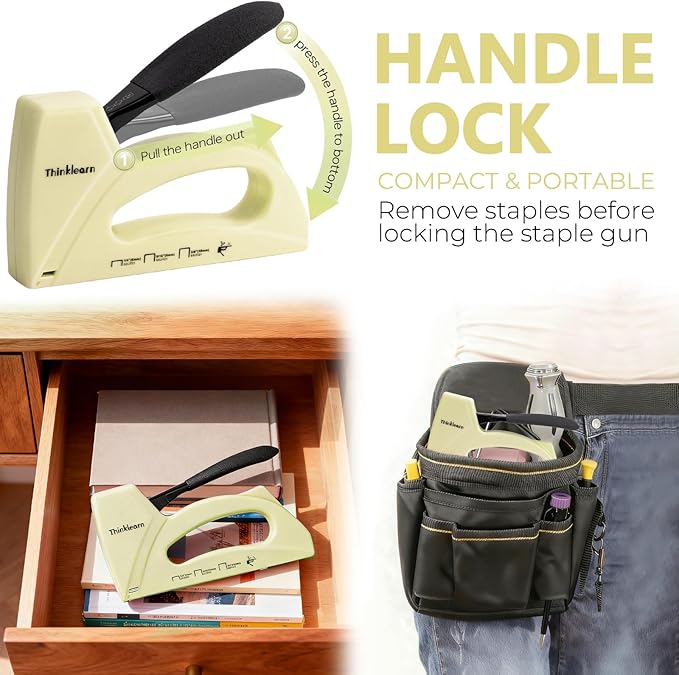 Light Duty Staple Gun for Wood, Upholstery Staple Gun for Classroom with 1600pcs JT21 Staples 1/4, 5/16, 3/8 inch and Staple Remover, Fabric Stapler Gun for Crafts, Bulletin Board Stapler for Teachers