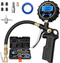 AstroAI Digital Tire Pressure Gauge with Inflator, 3-250 PSI Air Chuck & Compressor Accessories Heavy Duty with Quick Connect Coupler, 0.1 Display Resolution, 1pack