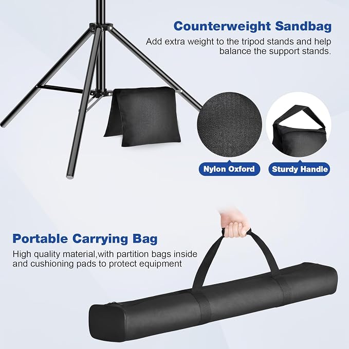 12x10FT(WxH) Heavy Duty Backdrop Stand, Photo Back Drop Stand
