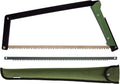 AGAWA - BOREAL24 Tripper Kit - Includes 24" Folding Saw, Nylon Carrying Case, 24" All-Purpose & 24" Aggressive Blade - For Camping, Hiking & Survival Gear (Black Frame/Green Handle)