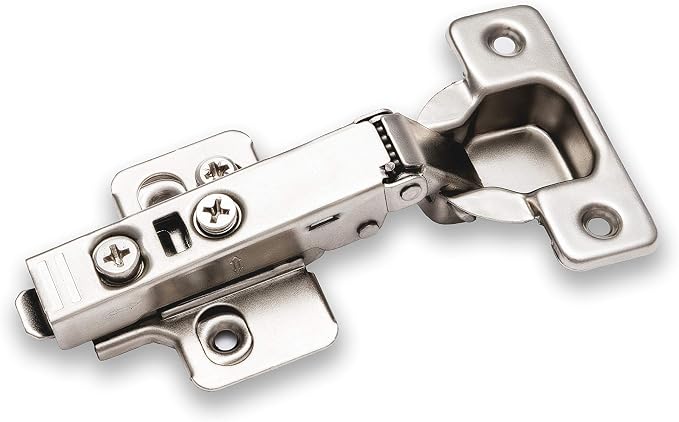 Berta 50-Pack Full Overlay Frameless Soft-Close European Hinges, 110° 3D Adjustable, Clip-On Concealed Kitchen Cabinet Door Hinges with Screws - Ideal for Modern Cabinet