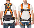 Hammerhead 5pt Safety Harness Back Padded, QCB Chest, Tongue Buckel Legs Straps, Back & Side D-Rings