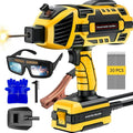 Portable Welding Machine, 110V Handheld Welder with 30PCS Rods & Auto Darkening Goggles, Electric ARC Welder Gun with IGBT Inverter 5 Variable Current Adjustment Fits for 3/32" Welding Rods